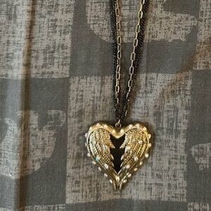 Betsey Johnson Angel Wing Necklace